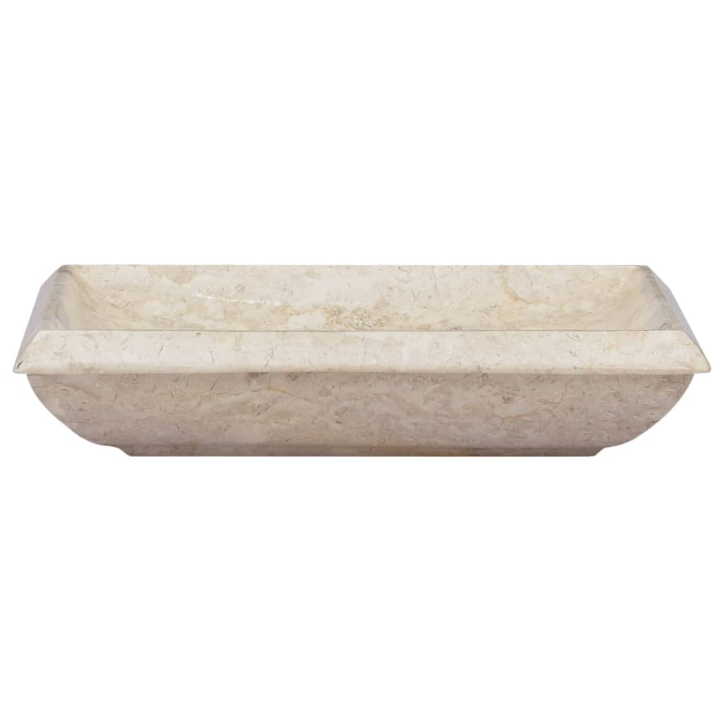 vidaXL Sink Cream 19.7"x13.8"x3.9" Marble