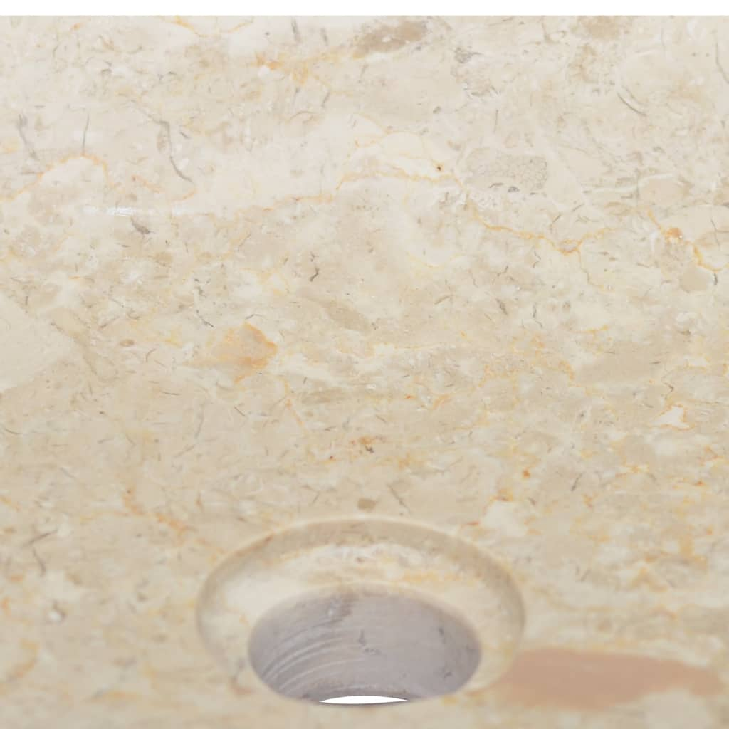 vidaXL Sink Cream 19.7"x13.8"x3.9" Marble