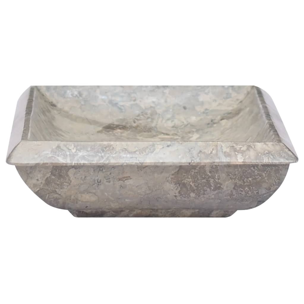 vidaXL Sink Gray 19.7"x13.8"x3.9" Marble