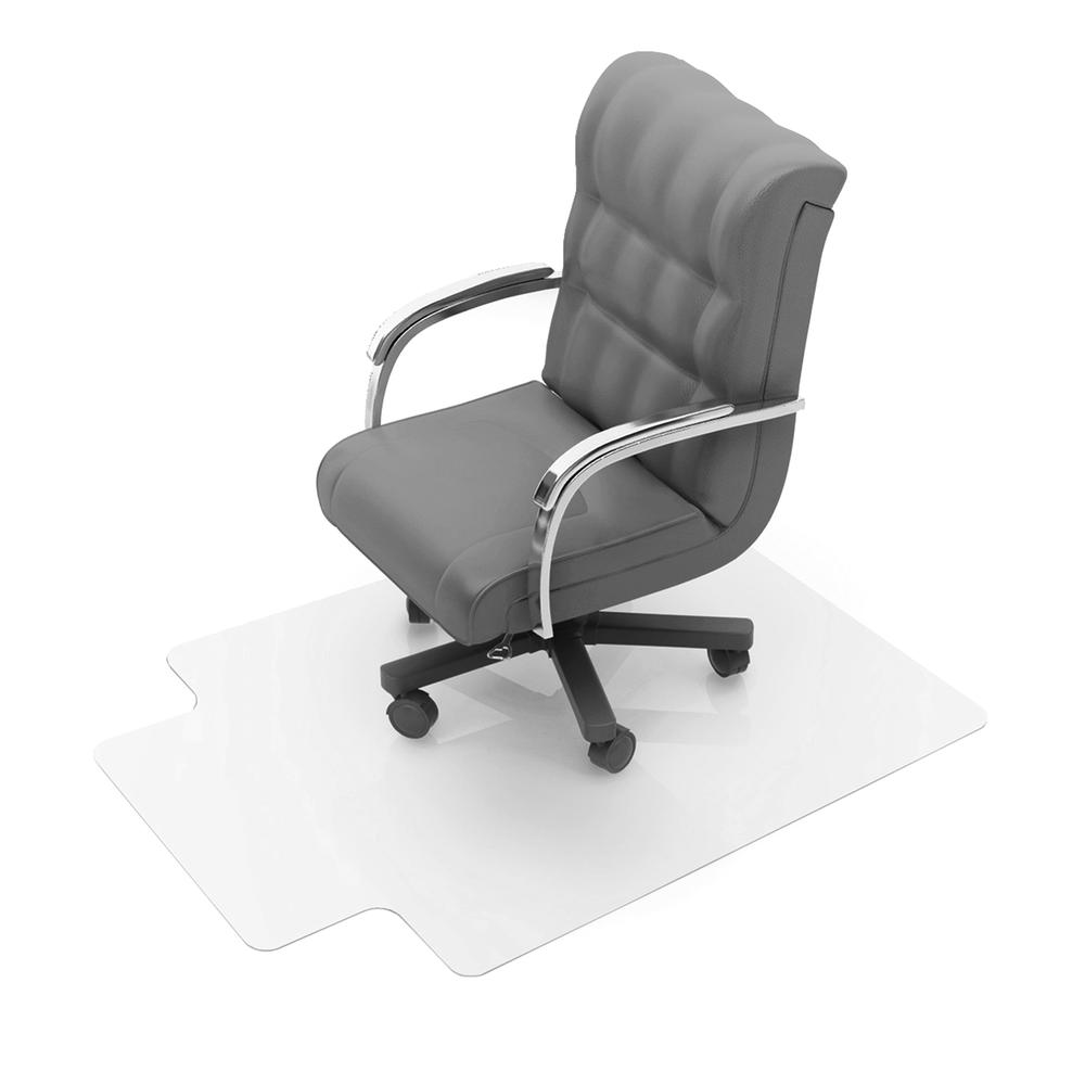 Enhanced Polymer Lipped Chair Mat for Hard Floors - 36" x 48"