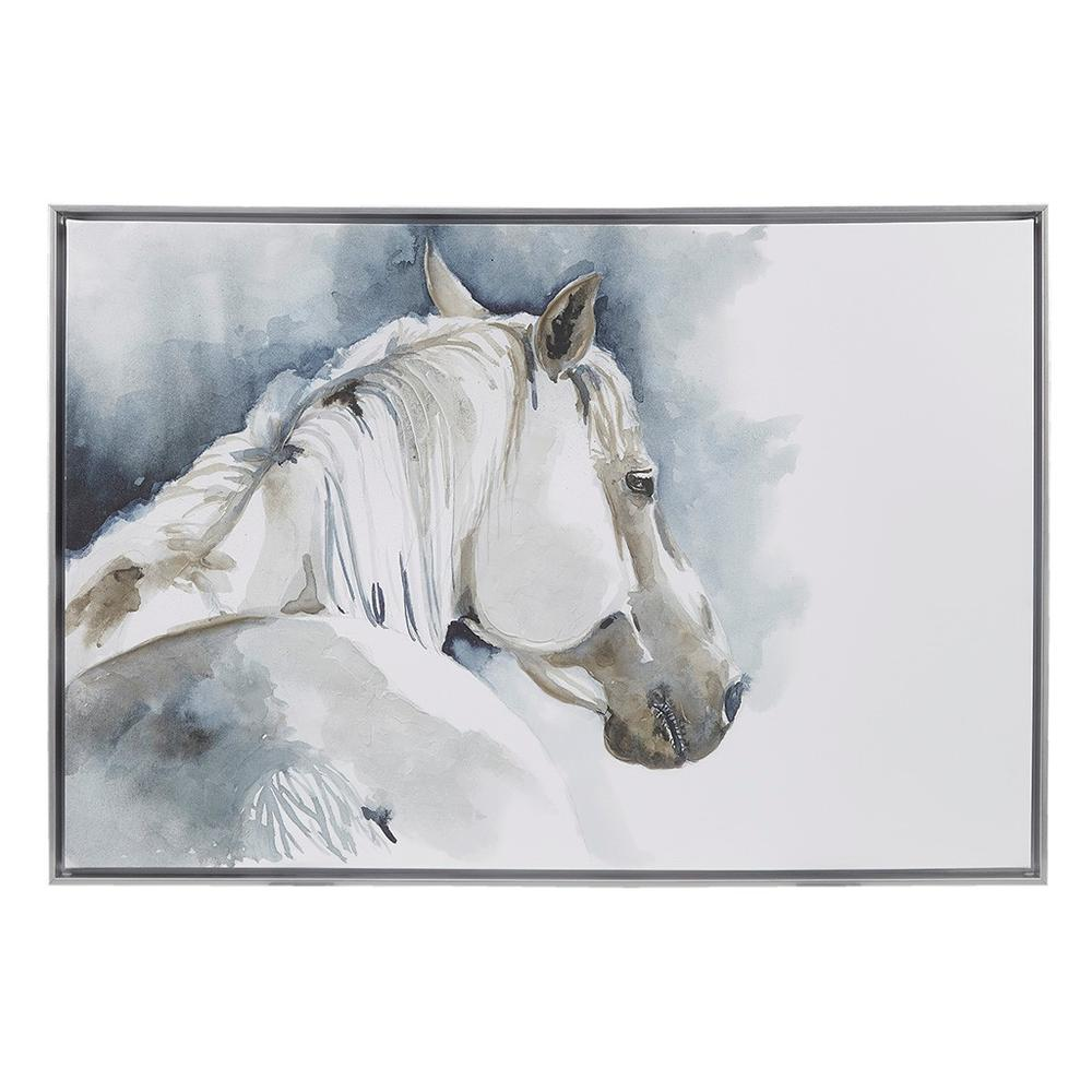 Hand Embellished Horse Framed Canvas Wall Art