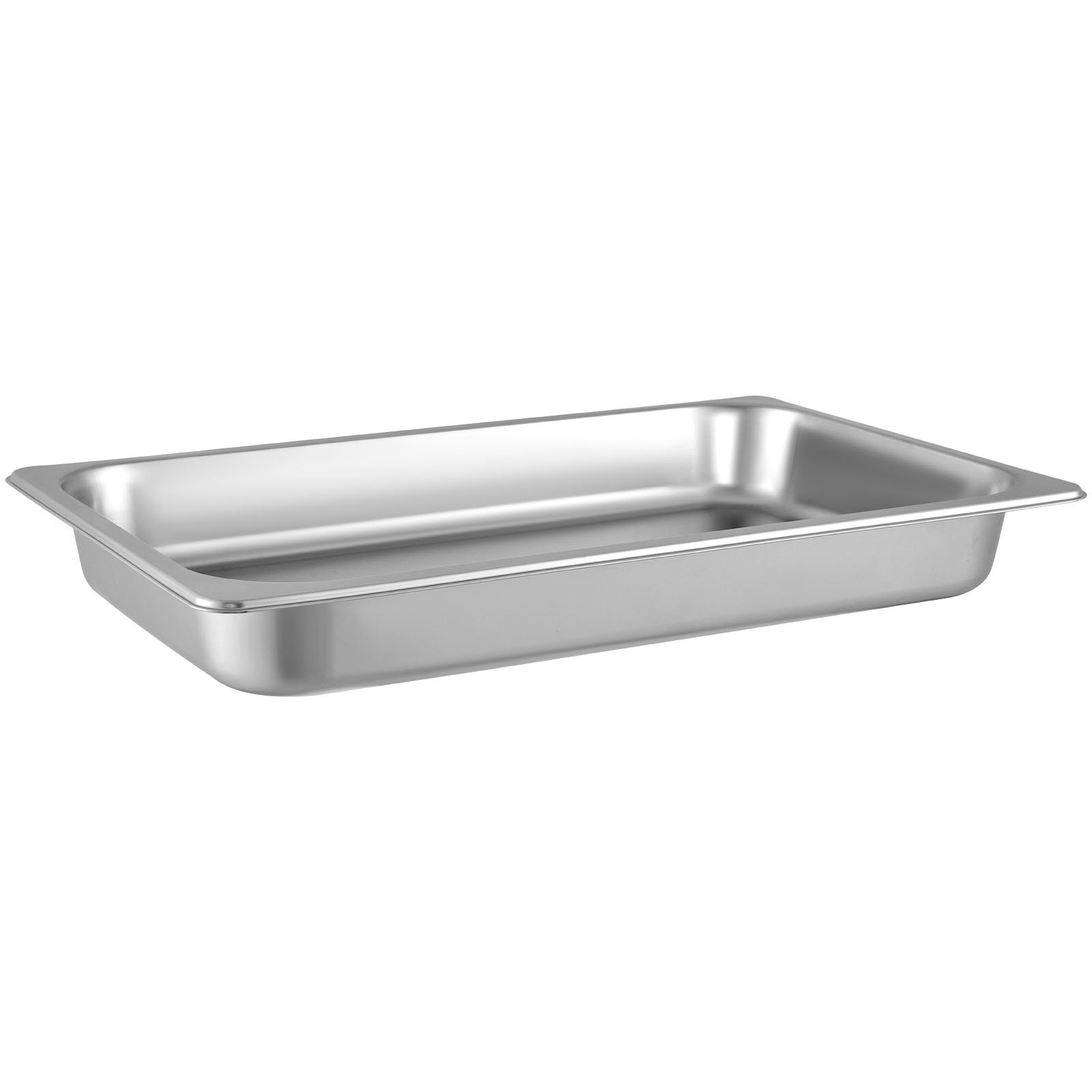 VEVOR Hotel Pans Full Size 2.5 Inch Deep, Steam Table Pan 6 Pack , 22 Gauge/0.8mm Thick Stainless Steel Hotel Pan Anti Jam Steam Table Pan