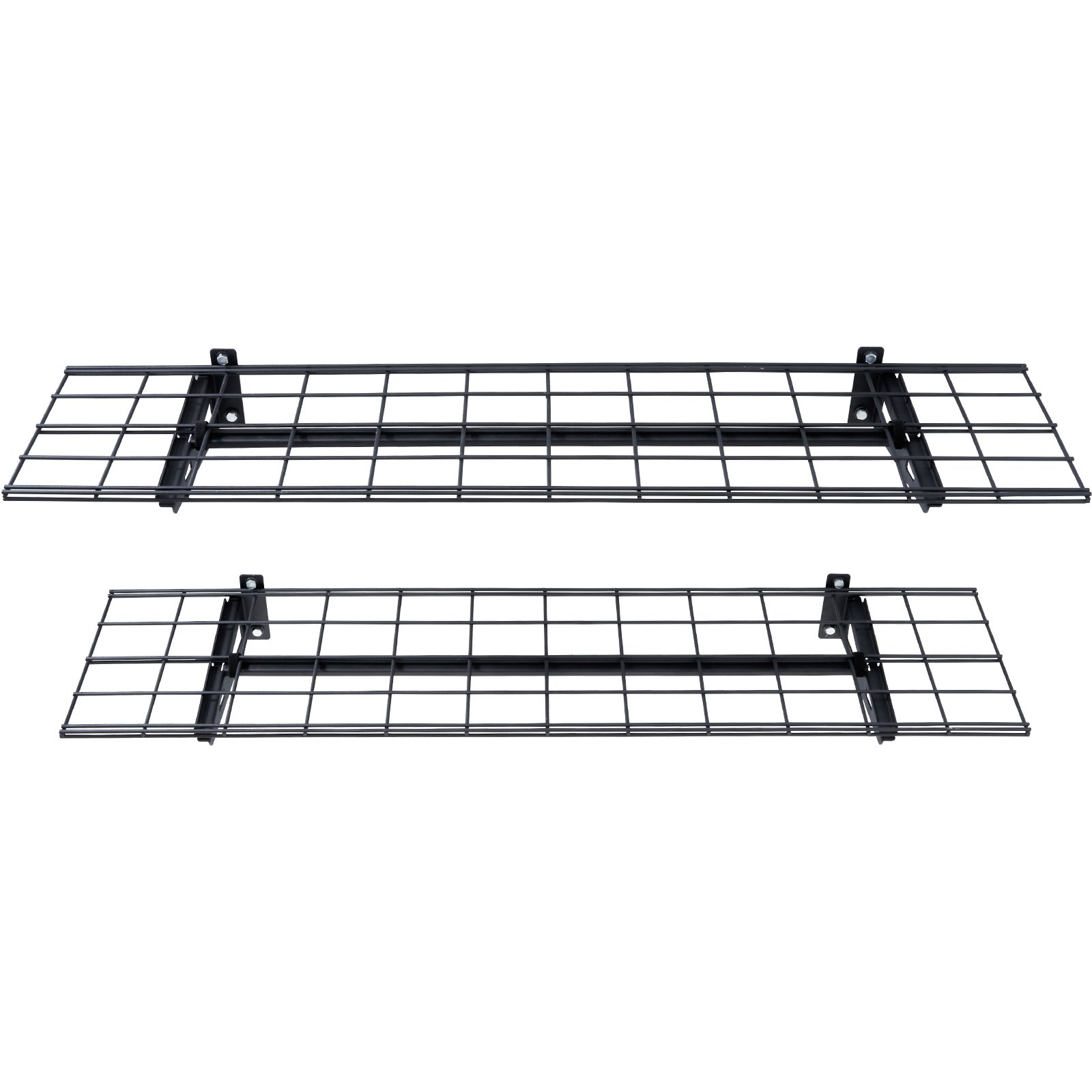 VEVOR Garage Storage Shelving, 2 Pack, 4 x 1 ft Heavy Duty Garage Shelves Wall Mounted, 400 lbs Load Capacity(Total) Garage Storage Rack Floating Shelves, Suitable for Shop, Shed, Garage Storage