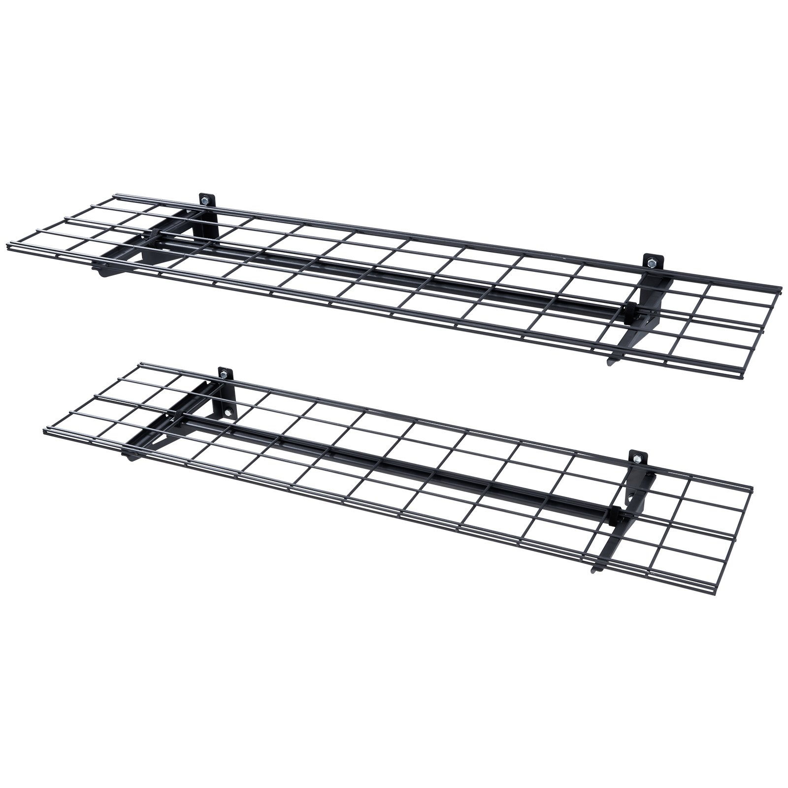 VEVOR Garage Storage Shelving, 2 Pack, 4 x 1 ft Heavy Duty Garage Shelves Wall Mounted, 400 lbs Load Capacity(Total) Garage Storage Rack Floating Shelves, Suitable for Shop, Shed, Garage Storage