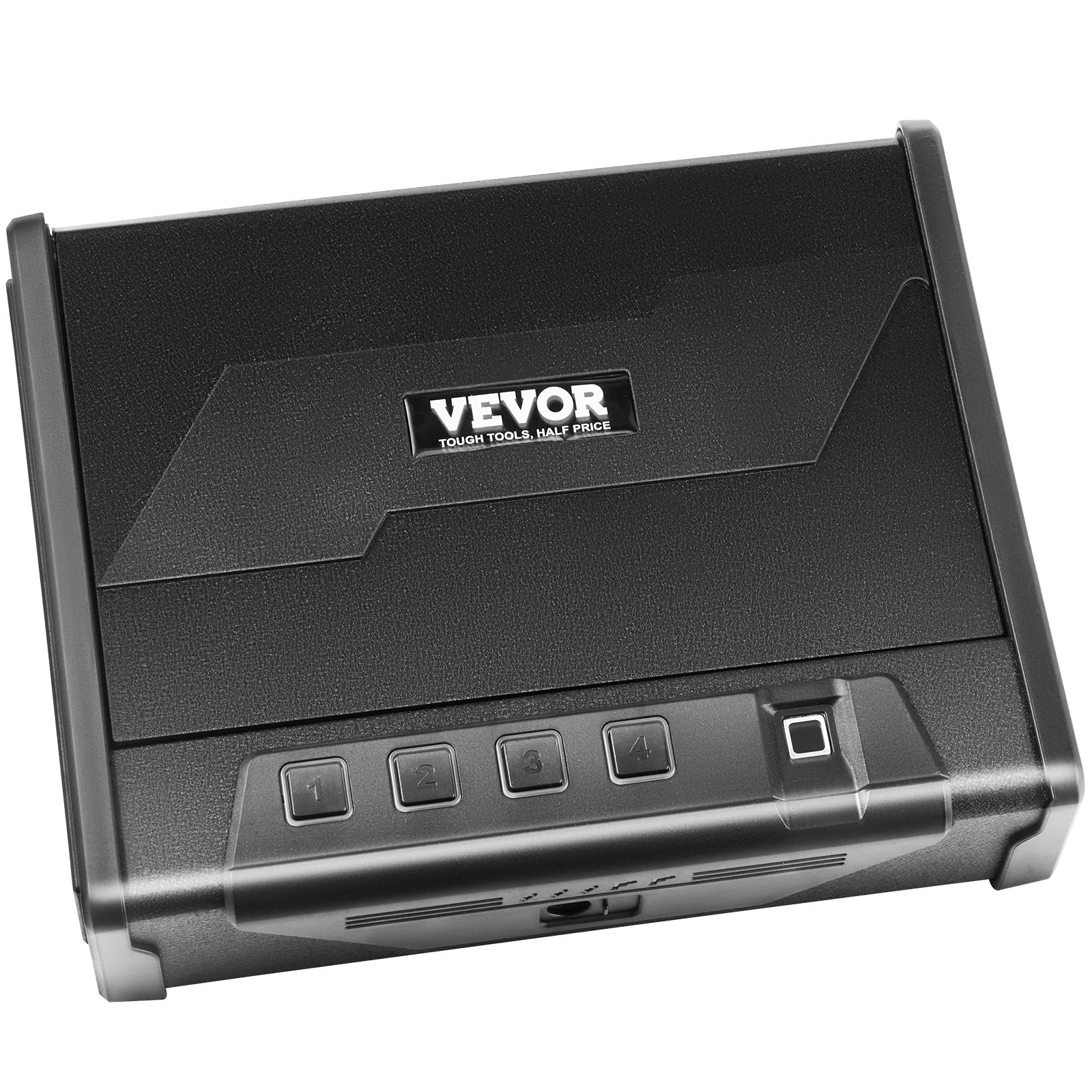 VEVOR Gun Safe for Pistols, Biometric Gun Safe with Three Quick Access Ways of Fingerprints, Passwords and Keys, Handgun Safe for 2 Pistols for Home, Bedside, Nightstand, Car