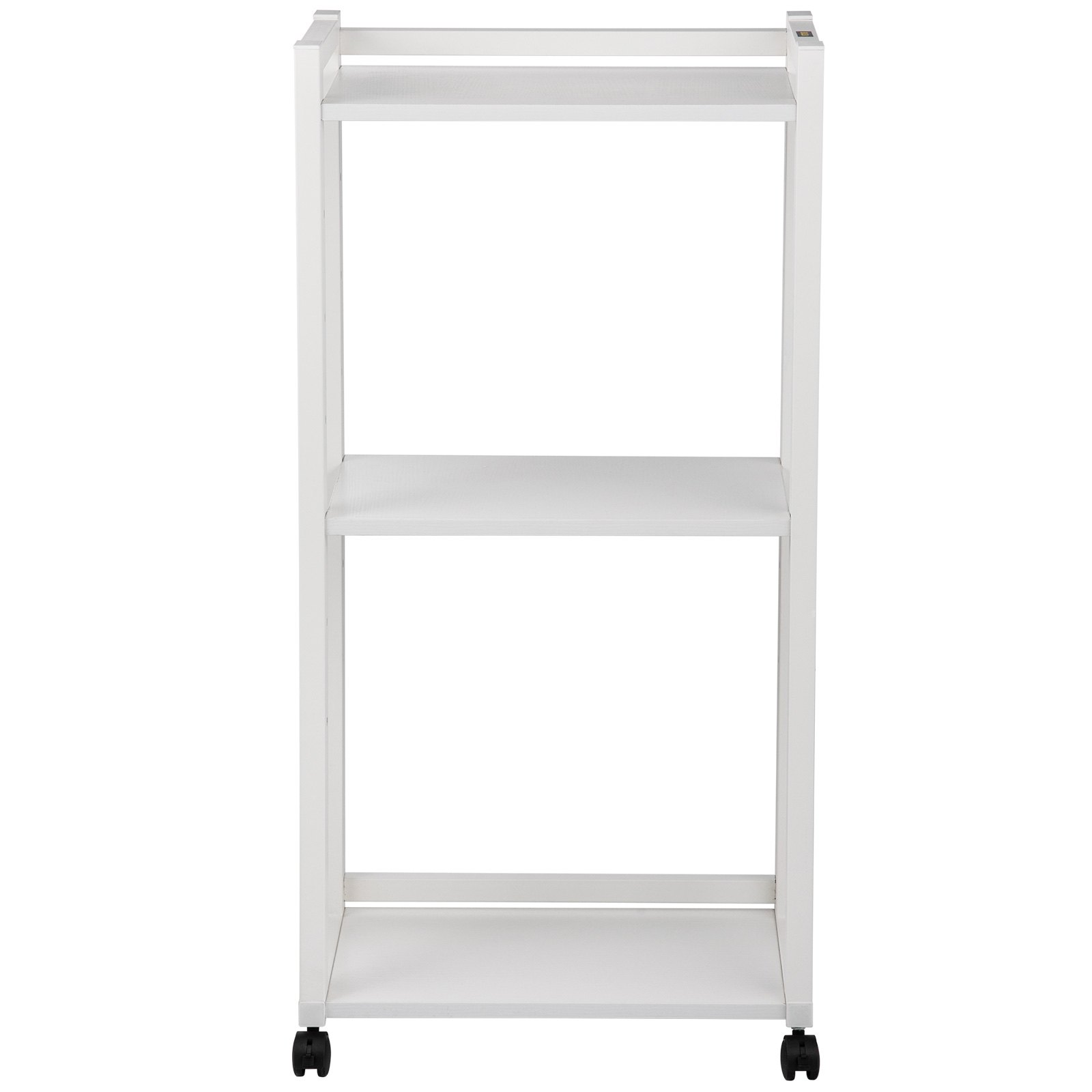 VEVOR Printer Stand, 3-Tier Rolling Printer Cart, Adjustable Storage Shelf Rack on Lockable Wheels, 19.69x 13.78x 42 inch Printer Table for Home Office Small Spaces Organization, White