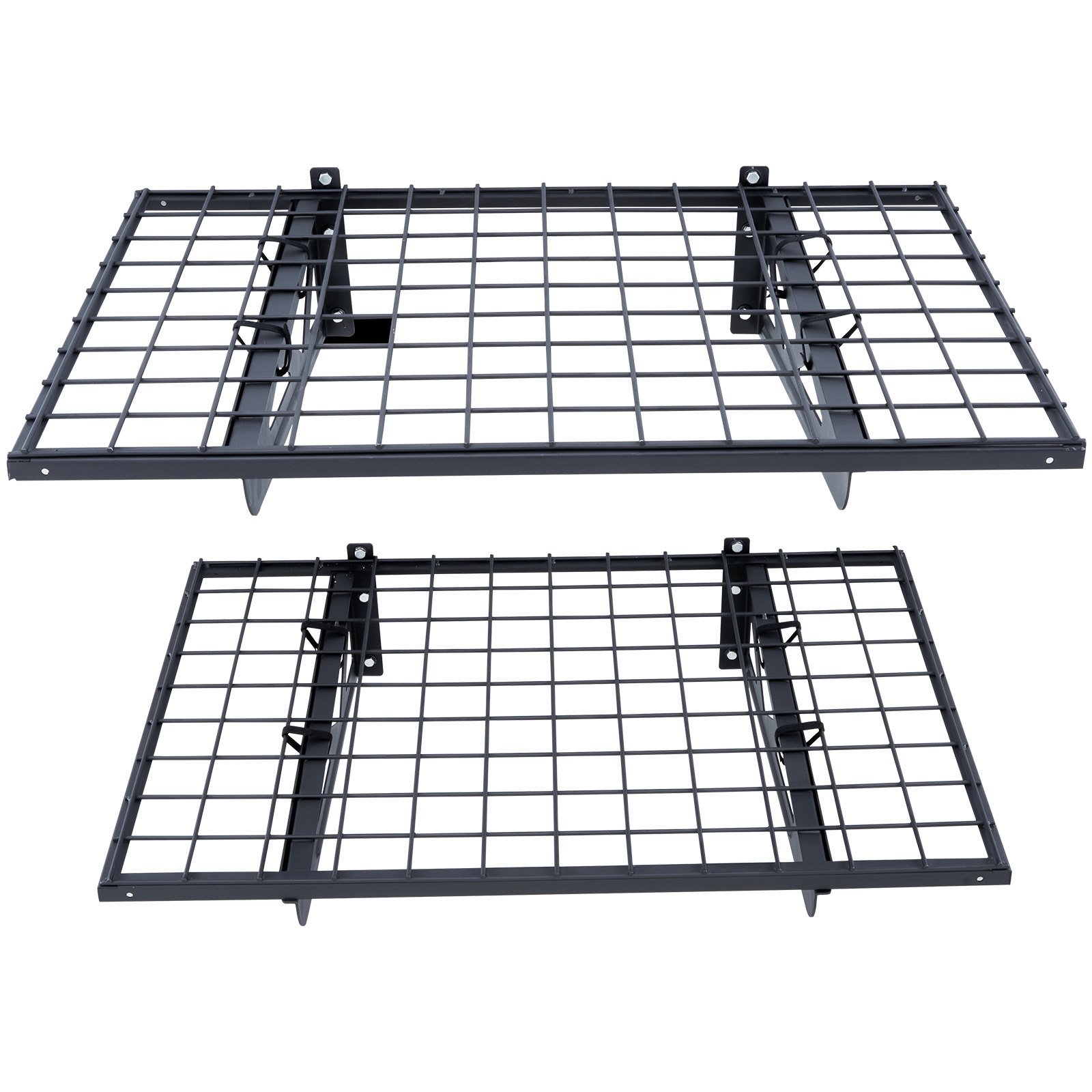 VEVOR Garage Storage Shelving, 2 Pack, 3 x 2 ft Heavy Duty Garage Shelves Wall Mounted, 500 lbs Load Capacity(Total) Garage Storage Rack Floating Shelves, Suitable for Shop, Shed, Garage Storage