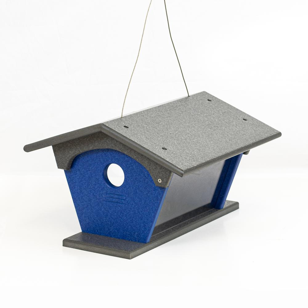 Blue Bird Feeder Made with High Density Poly Resin