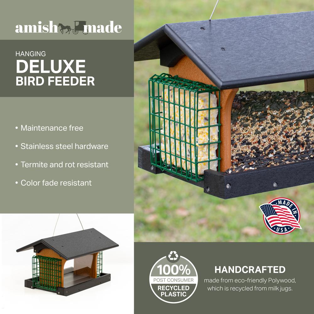 Deluxe Bird Feeder Made with High Density Poly Resin