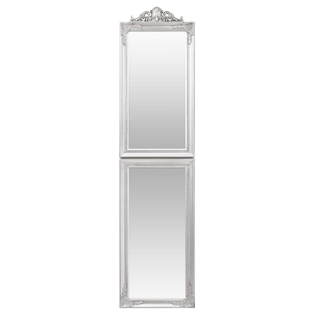 vidaXL Free-Standing Mirror Silver 17.7"x70.9"