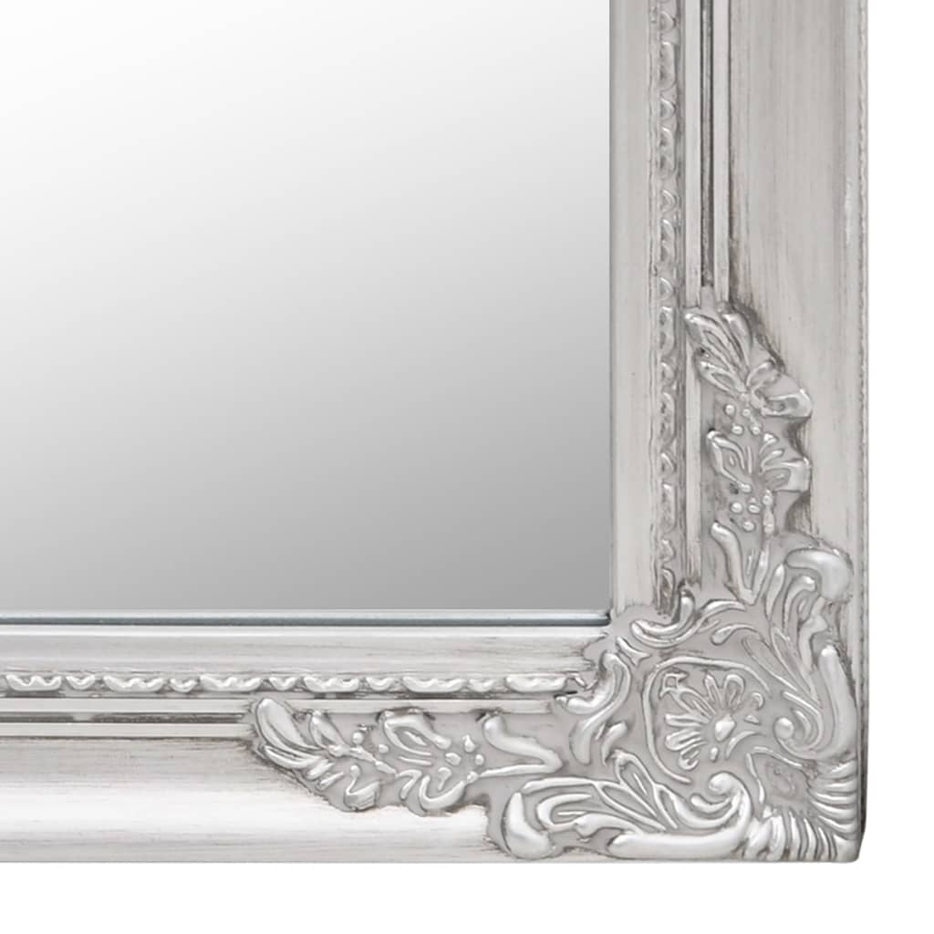 vidaXL Free-Standing Mirror Silver 17.7"x70.9"