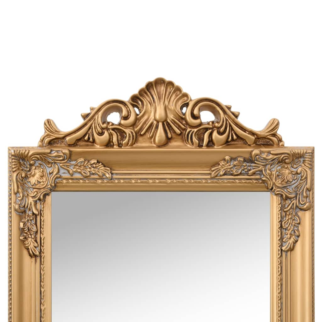 vidaXL Free-Standing Mirror Gold 19.7"x78.7"