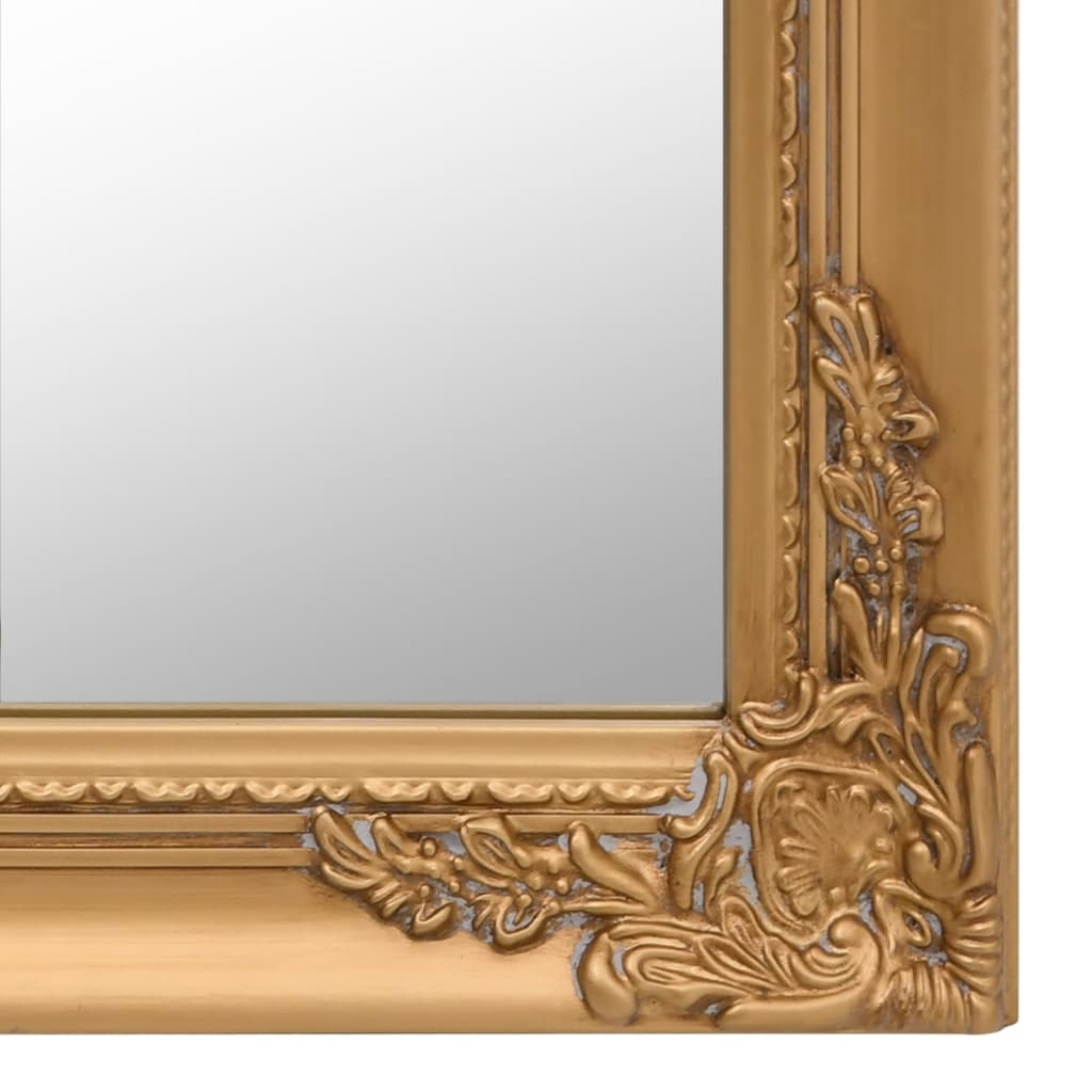 vidaXL Free-Standing Mirror Gold 19.7"x78.7"