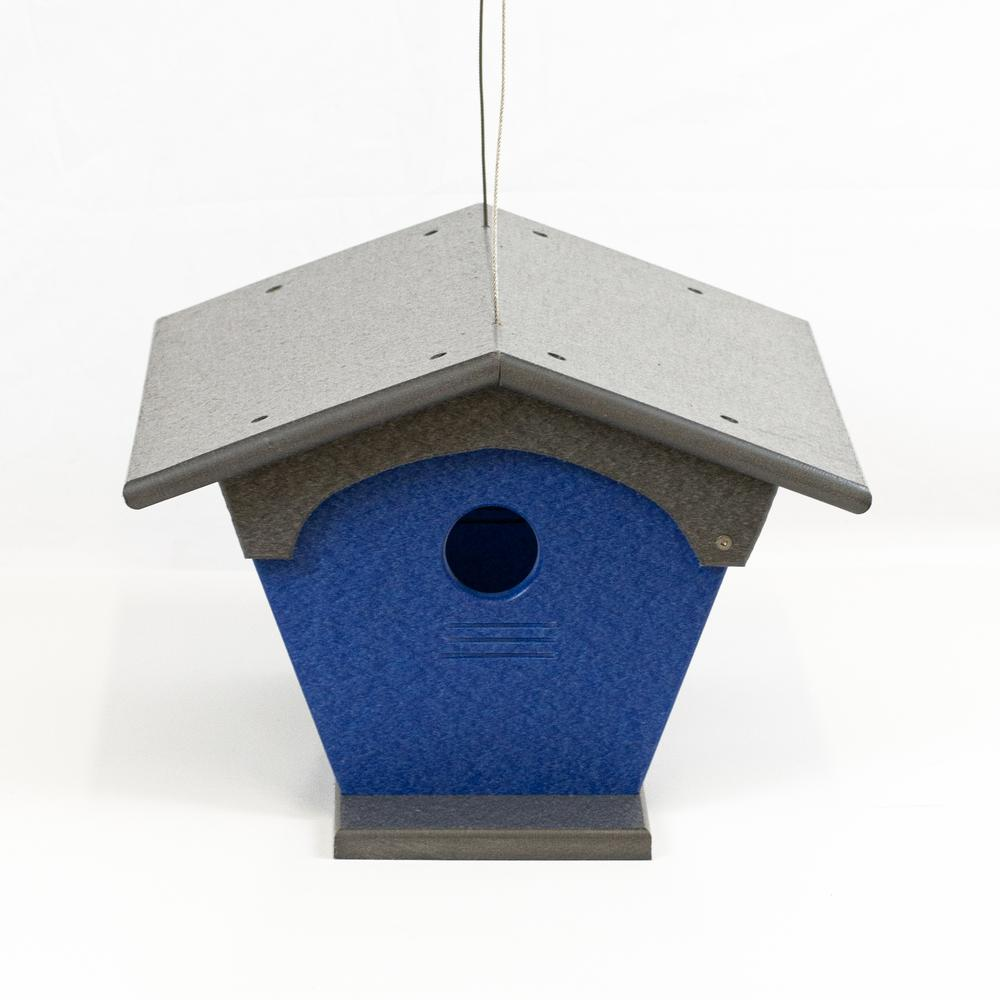 Blue Bird Feeder Made with High Density Poly Resin