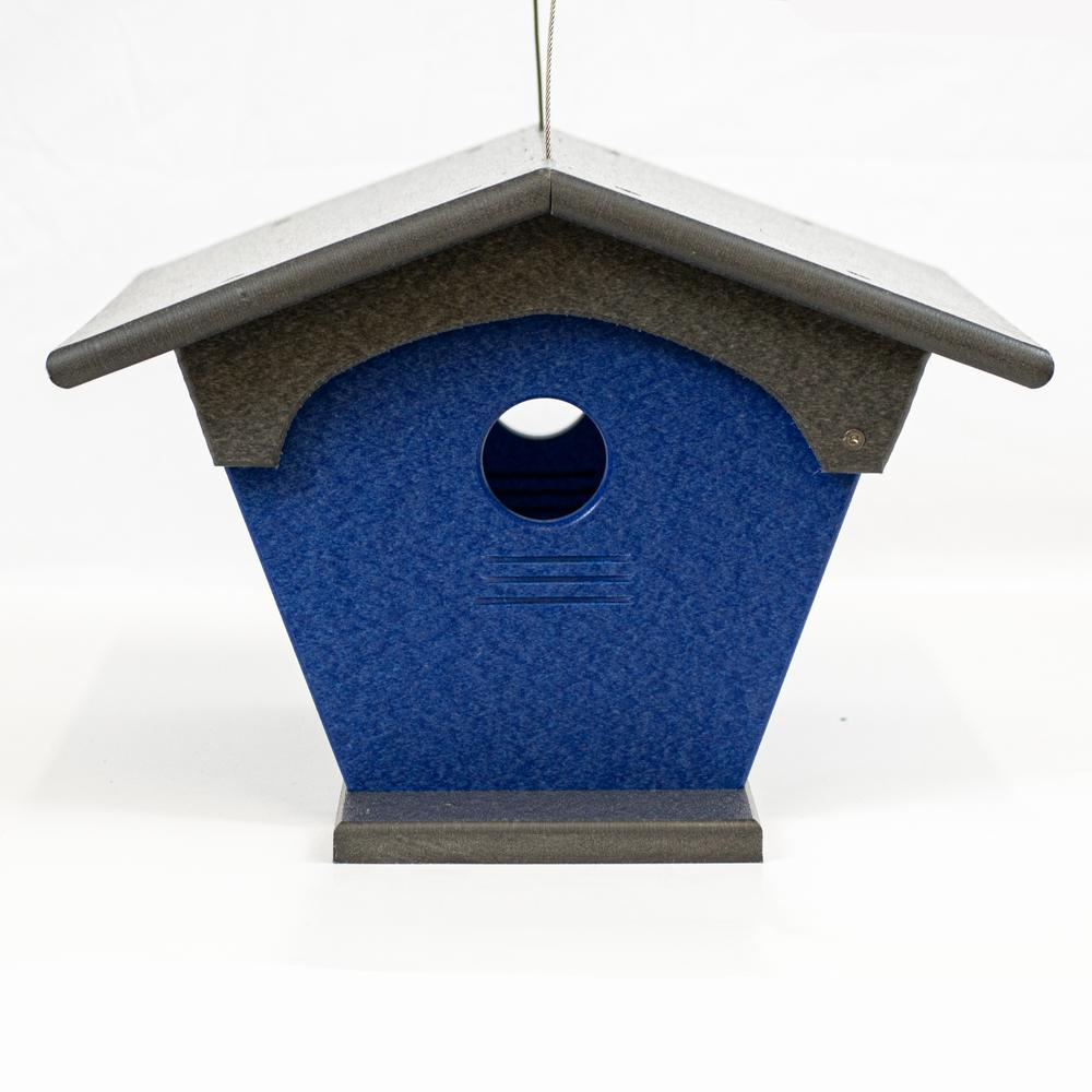 Blue Bird Feeder Made with High Density Poly Resin