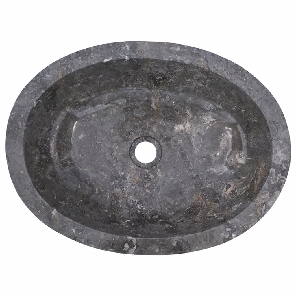 vidaXL Sink Gray 20.9"x15.7"x5.9" Marble