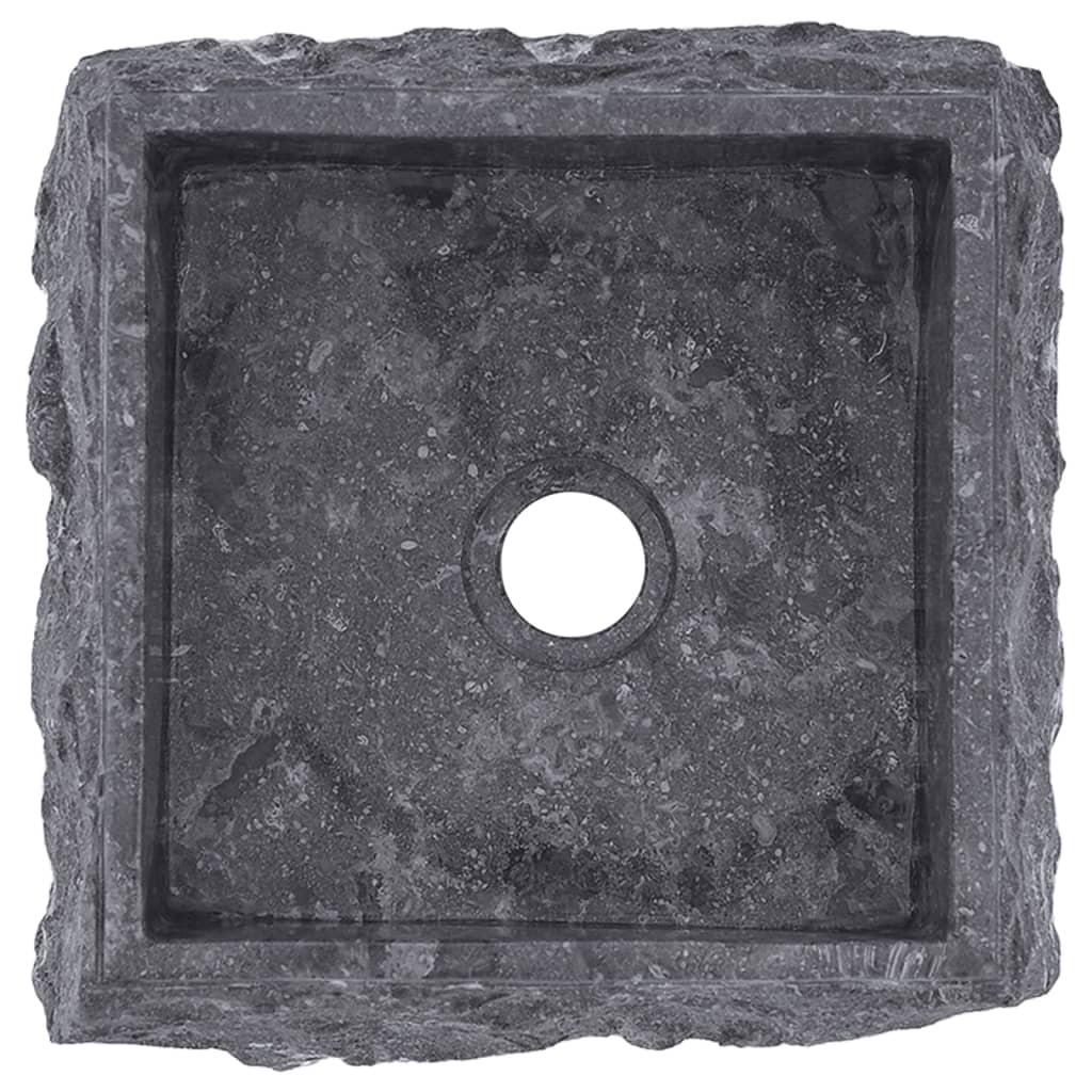 vidaXL Sink Gray 11.8"x11.8"x5.1" Marble