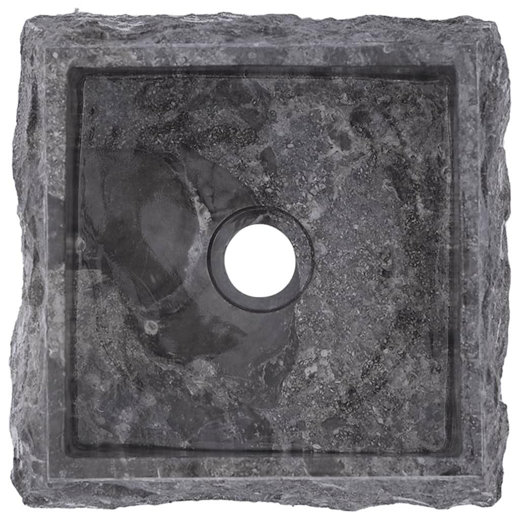 vidaXL Sink Gray 11.8"x11.8"x5.1" Marble