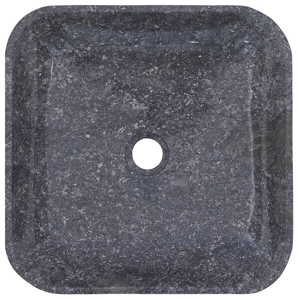 vidaXL Sink Gray 15.7"x15.7"x3.9" Marble