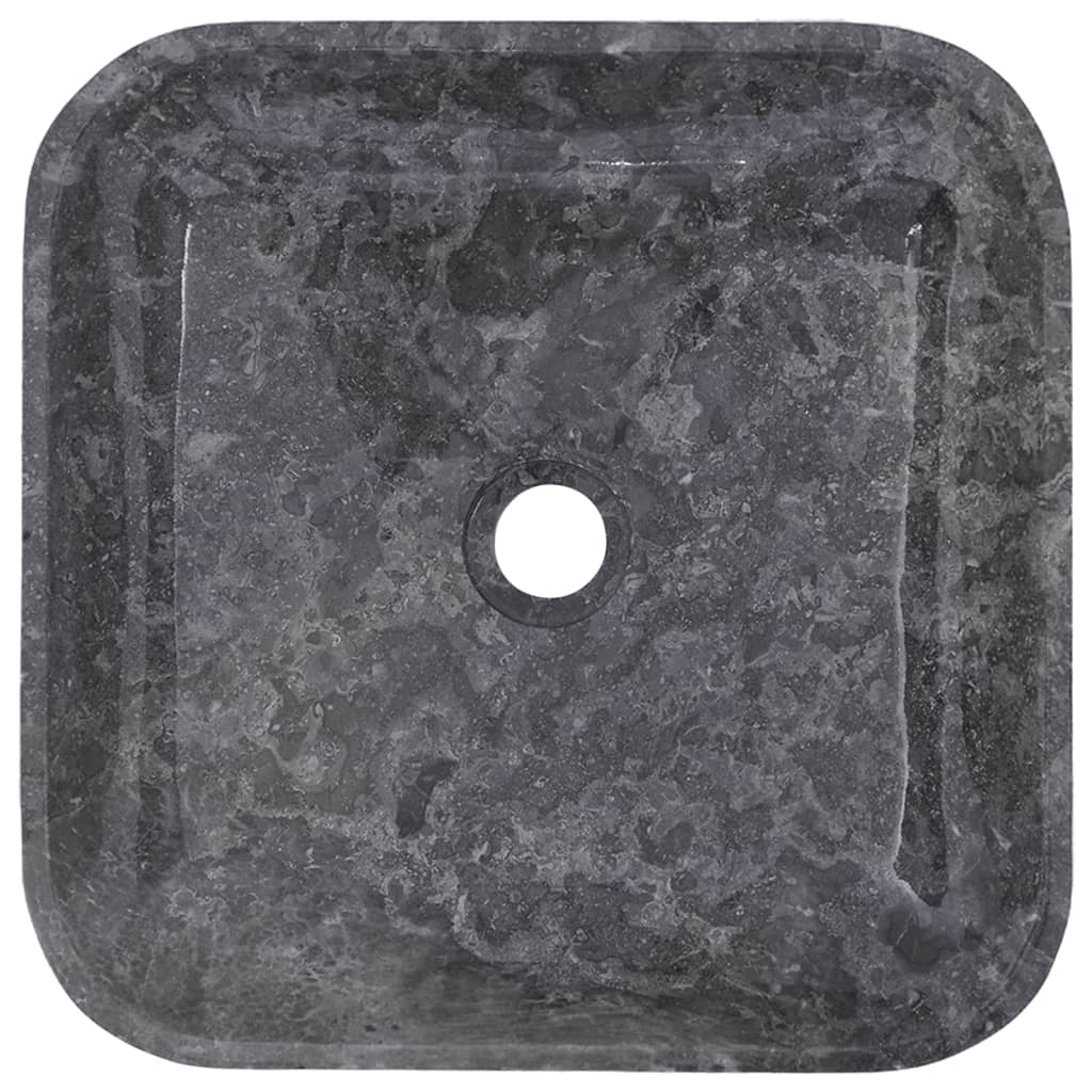 vidaXL Sink Gray 15.7"x15.7"x3.9" Marble