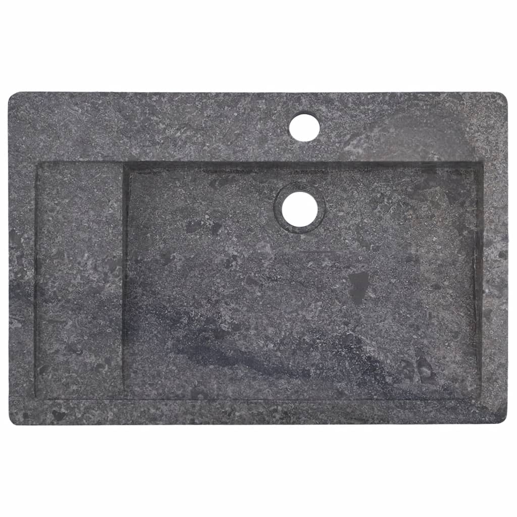 vidaXL Sink Gray 22.8"x15.4"x3.9" Marble