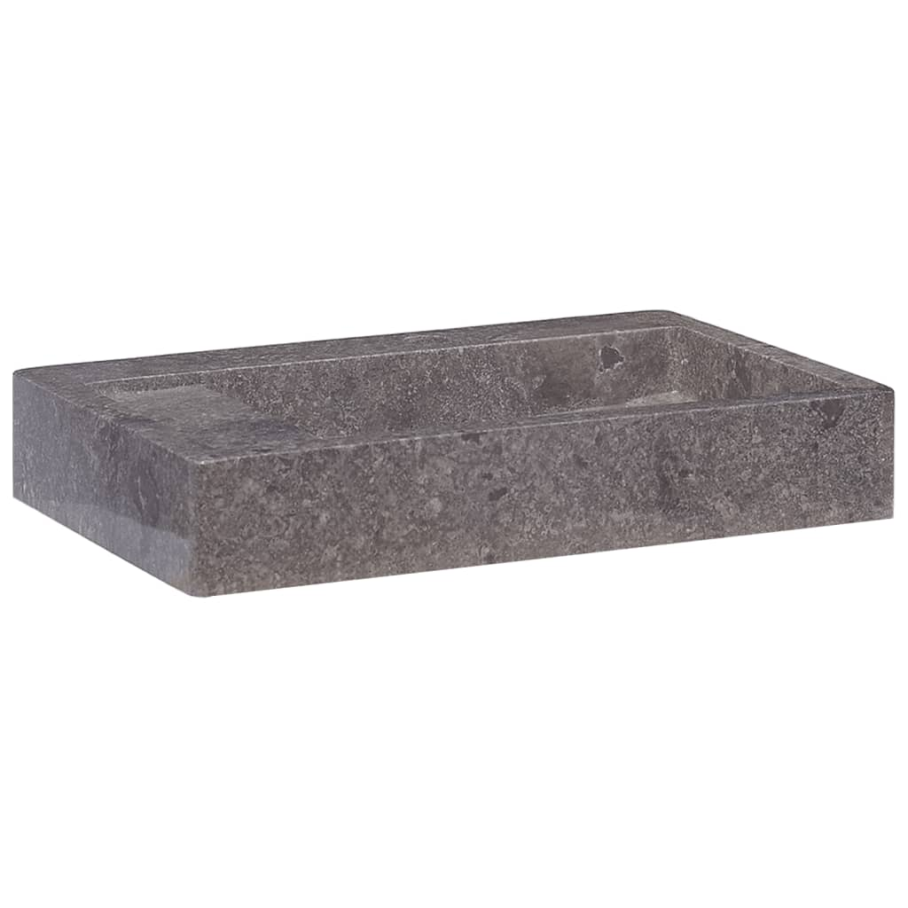 vidaXL Sink Gray 22.8"x15.4"x3.9" Marble