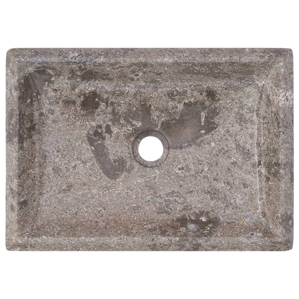 vidaXL Sink Gray 19.7"x13.8"x3.9" Marble