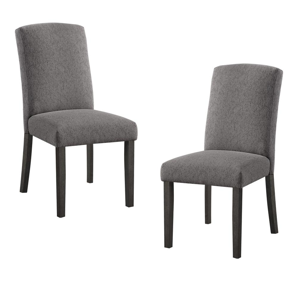 Everly Dining Chair 2pk, Charcoal