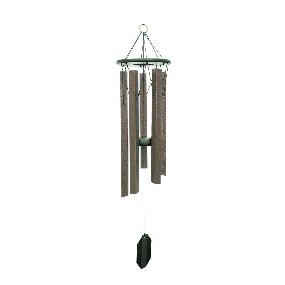 Wind Chime made with powder coated Aluminum tubes in Bronze