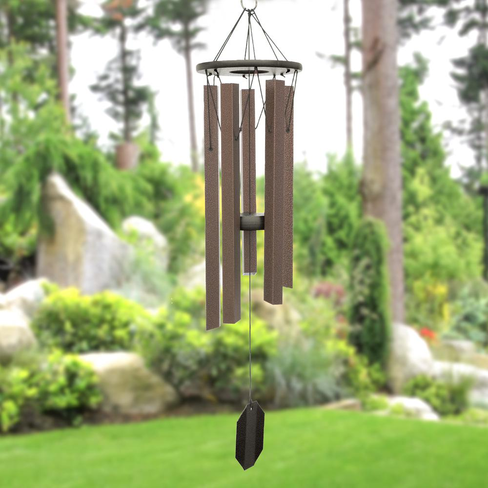 Wind Chime made with powder coated Aluminum tubes in Bronze