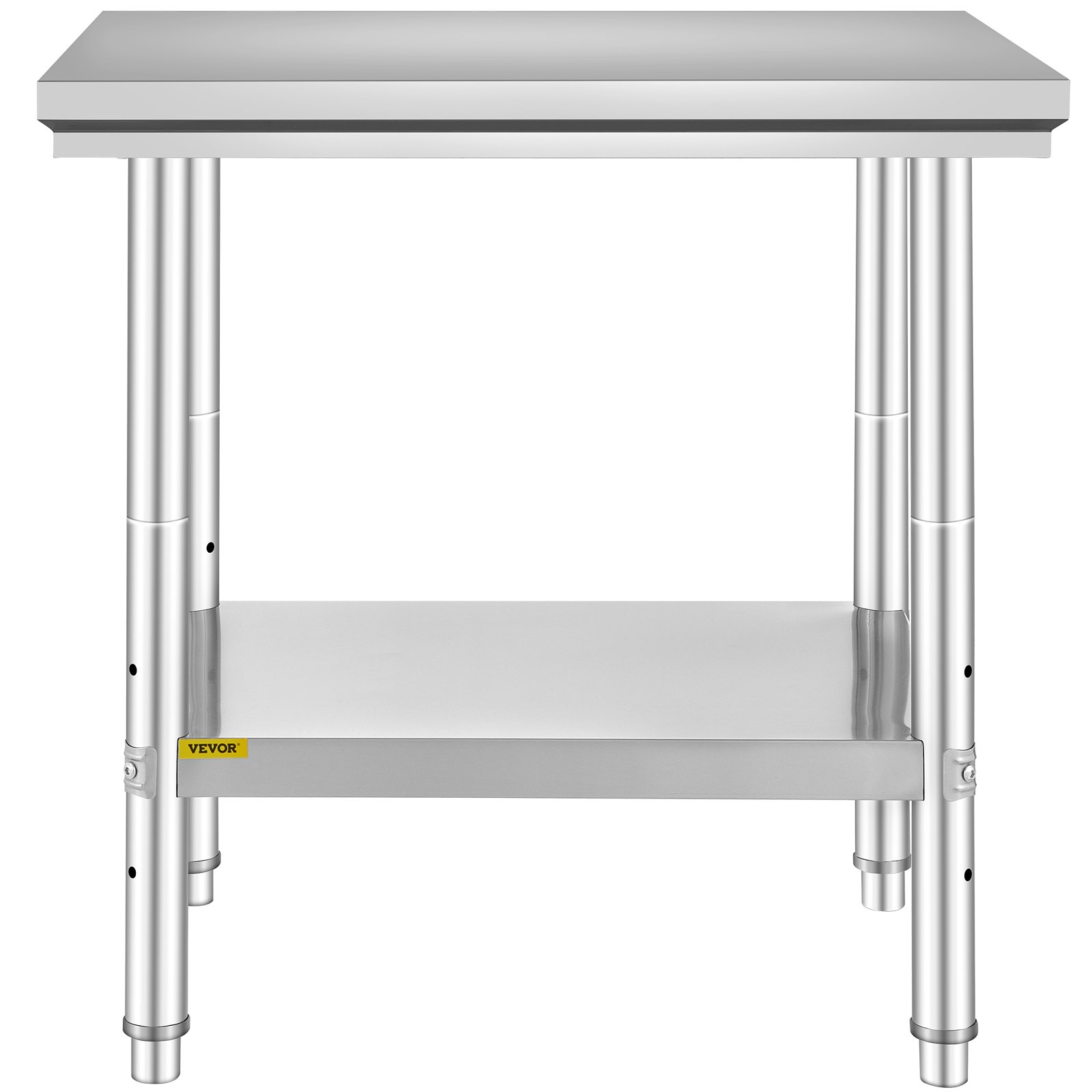 VEVOR Commercial Worktable & Workstation 24 x 30 x 32 Inch Stainless Steel Work Table Heavy Duty Commercial Food Prep Work Table for Home, Kitchen, Restaurant Metal Prep Table with Adjustable Feet