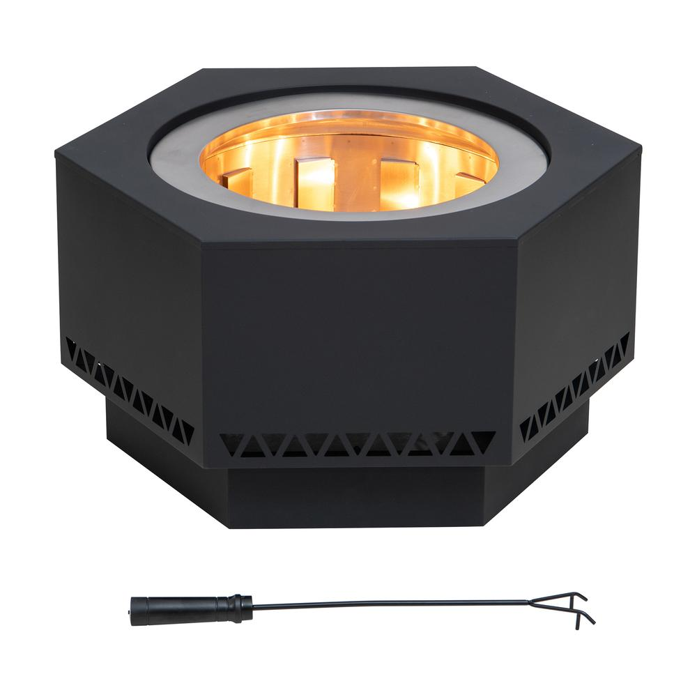 26 In. Hexagonal Outdoor Fire Pit