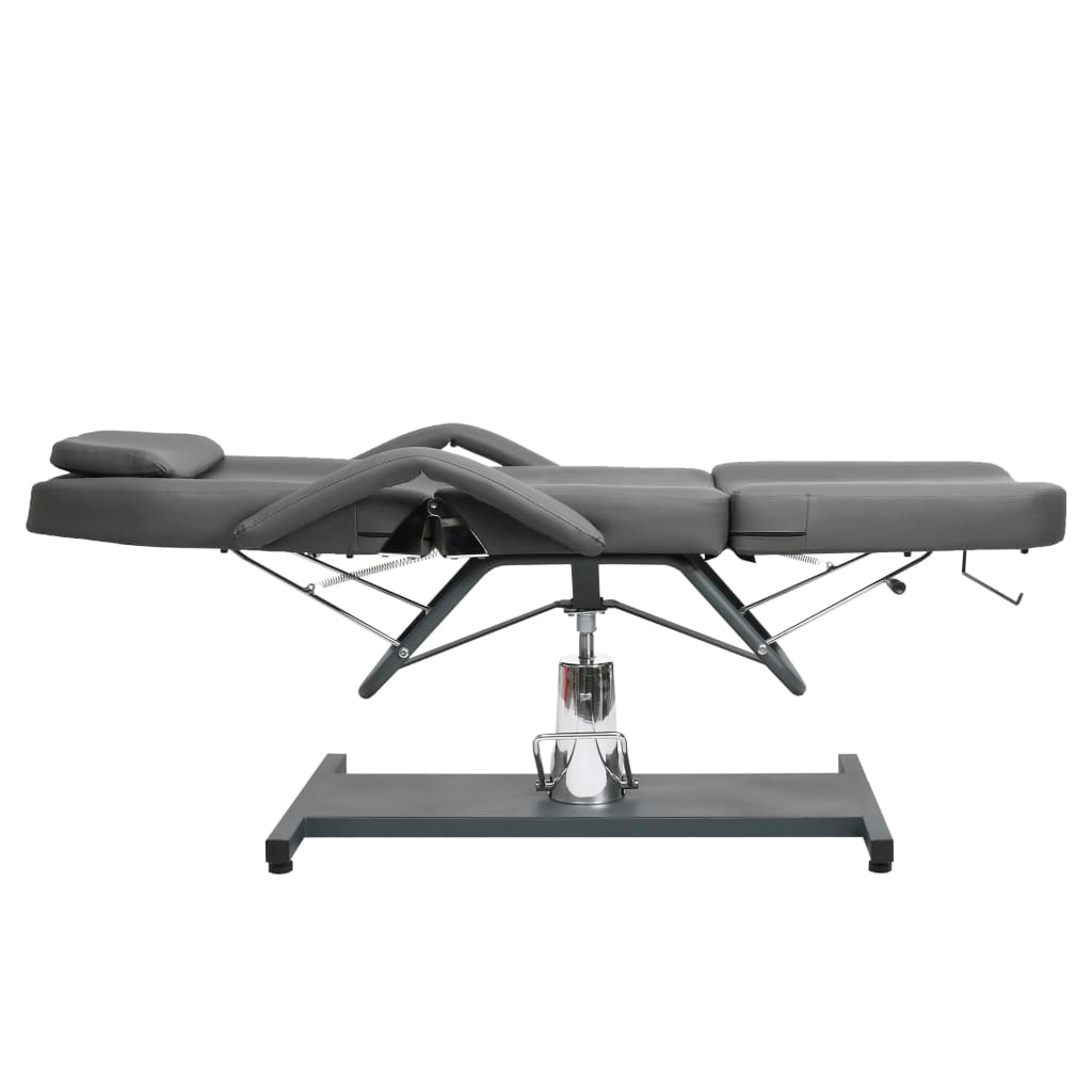 vidaXL Massage Table Gray 70.9"x24.4"x(34.3"-44.1")