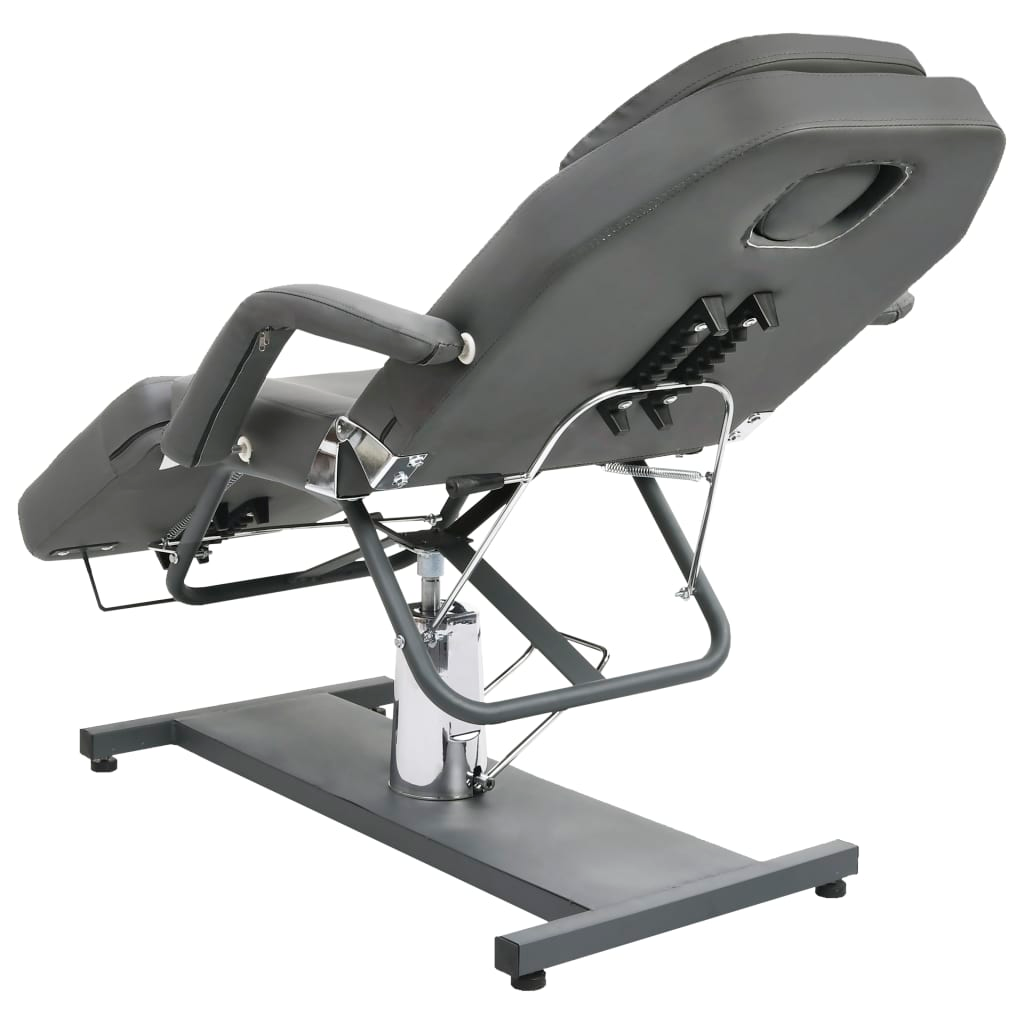 vidaXL Massage Table Gray 70.9"x24.4"x(34.3"-44.1")