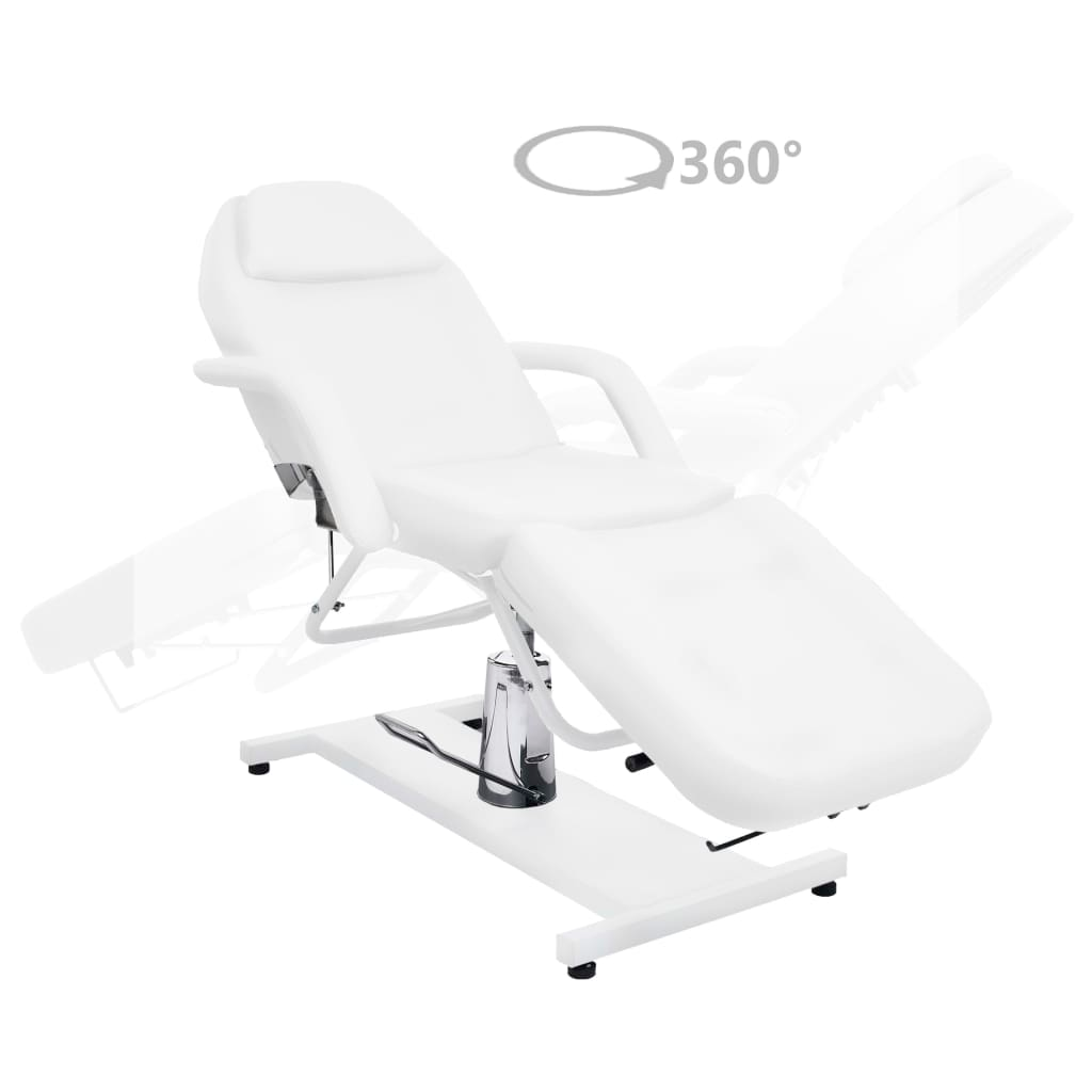 vidaXL Massage Table White 70.9"x24.4"x(34.3"-44.1")