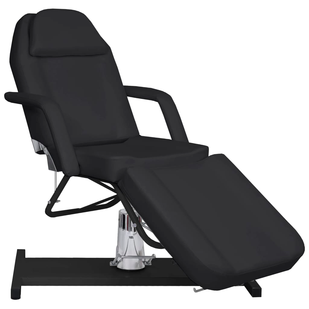 vidaXL Massage Table Black 70.9"x24.4"x(34.3"-44.1")