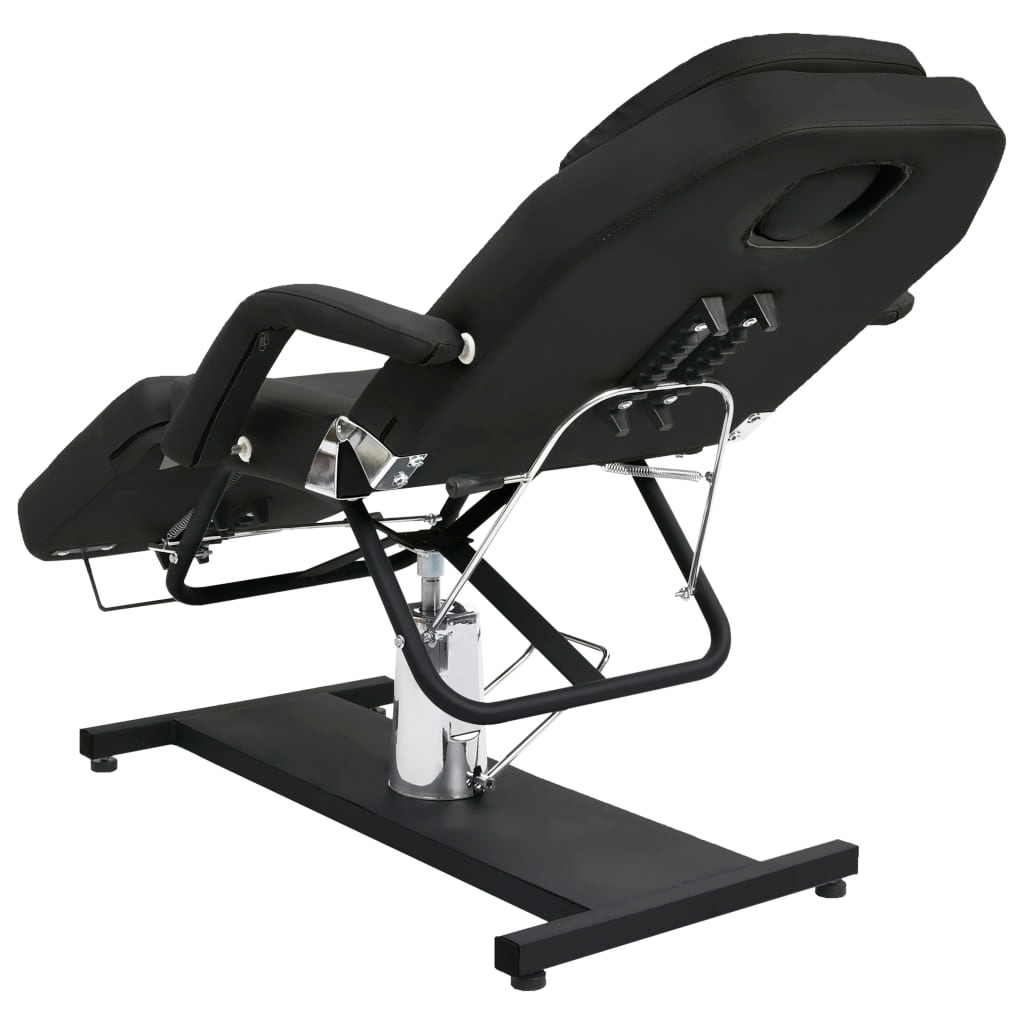 vidaXL Massage Table Black 70.9"x24.4"x(34.3"-44.1")