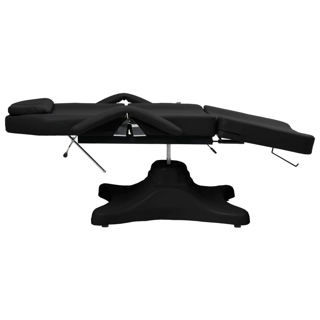 vidaXL Massage Table Black 70.9"x24.4"x(34.1"-46.5")