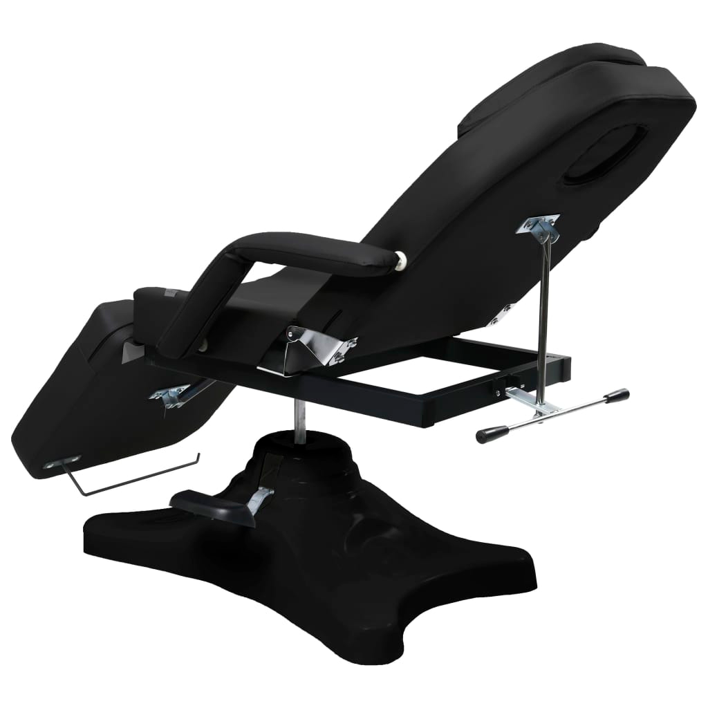 vidaXL Massage Table Black 70.9"x24.4"x(34.1"-46.5")