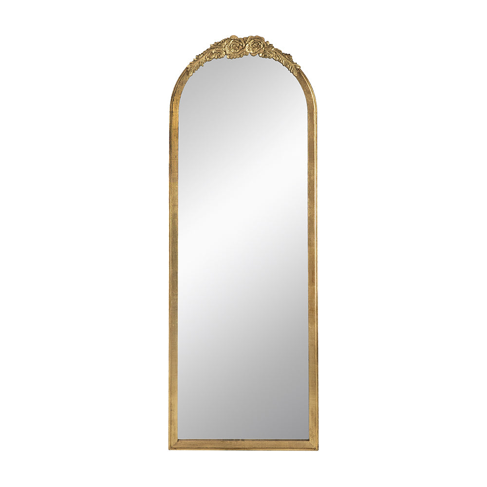 19"x56" Wood Floor Mirror, Full Body Mirror Dressing Make up Mirror for Bathroom Bedroom Living Room