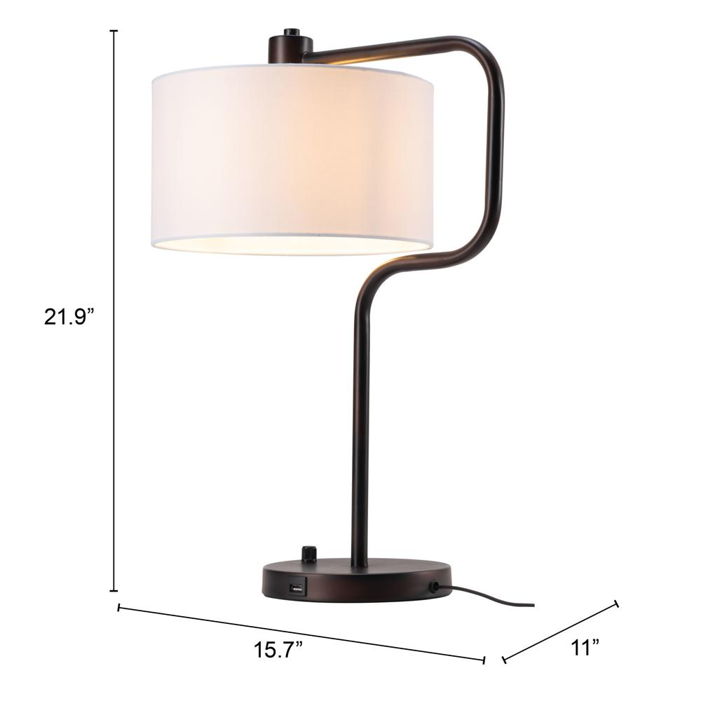 Middlemist Table Lamp White