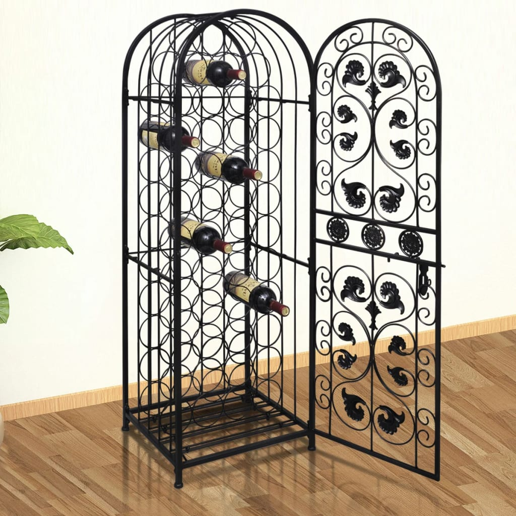 vidaXL Wine Rack for 45 Bottles Metal