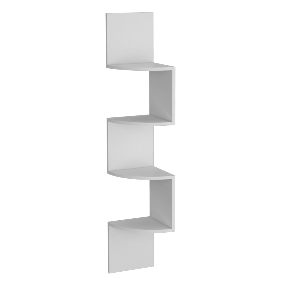 Shelve Crestone, 4-Tier Open Shelving, White Finish