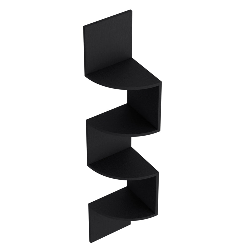 Shelve Crestone, 4-Tier Open Shelving, Black Wengue Finish