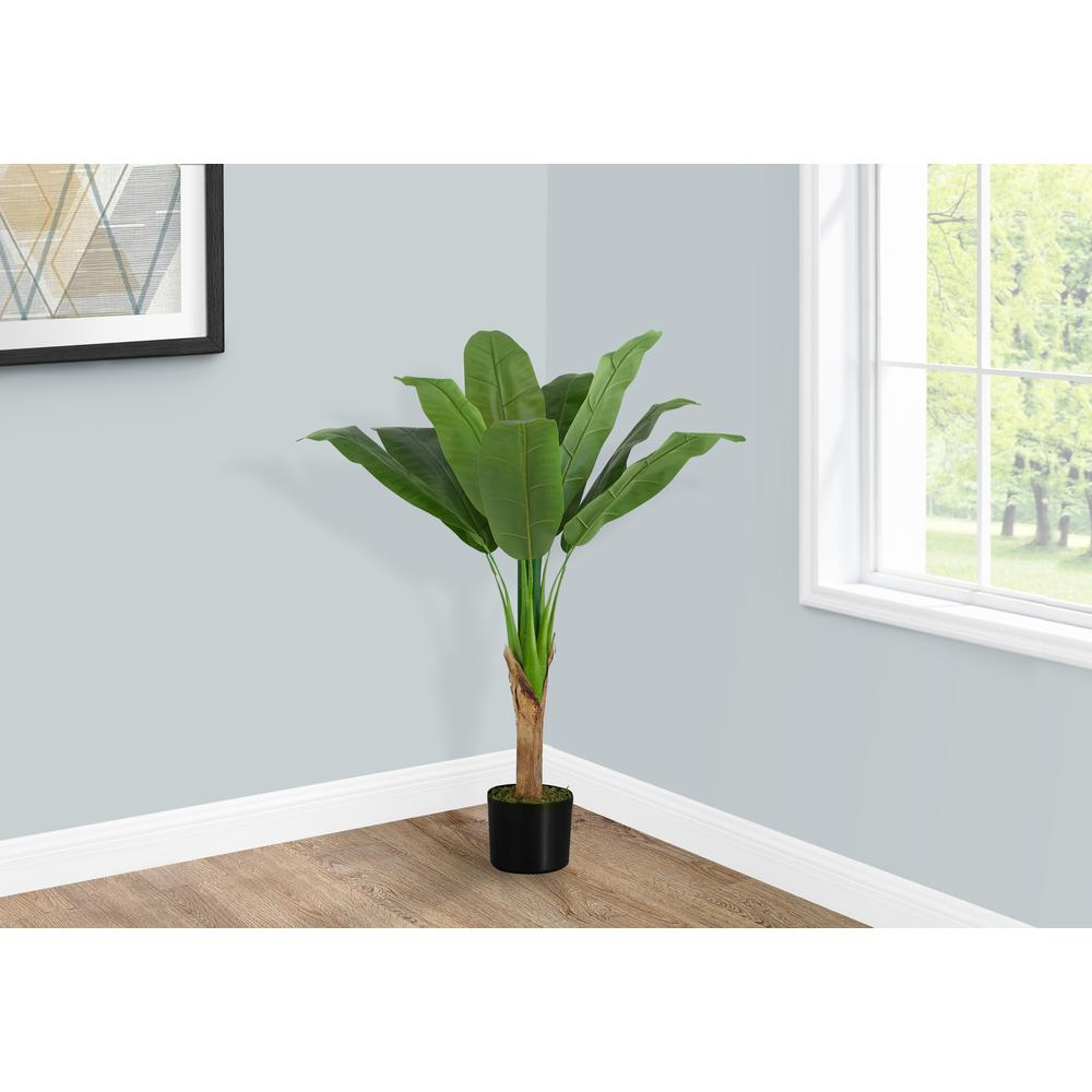 Artificial Plant, 43 Tall, Banana Tree, Indoor, Faux, Fake, Floor, Greenery