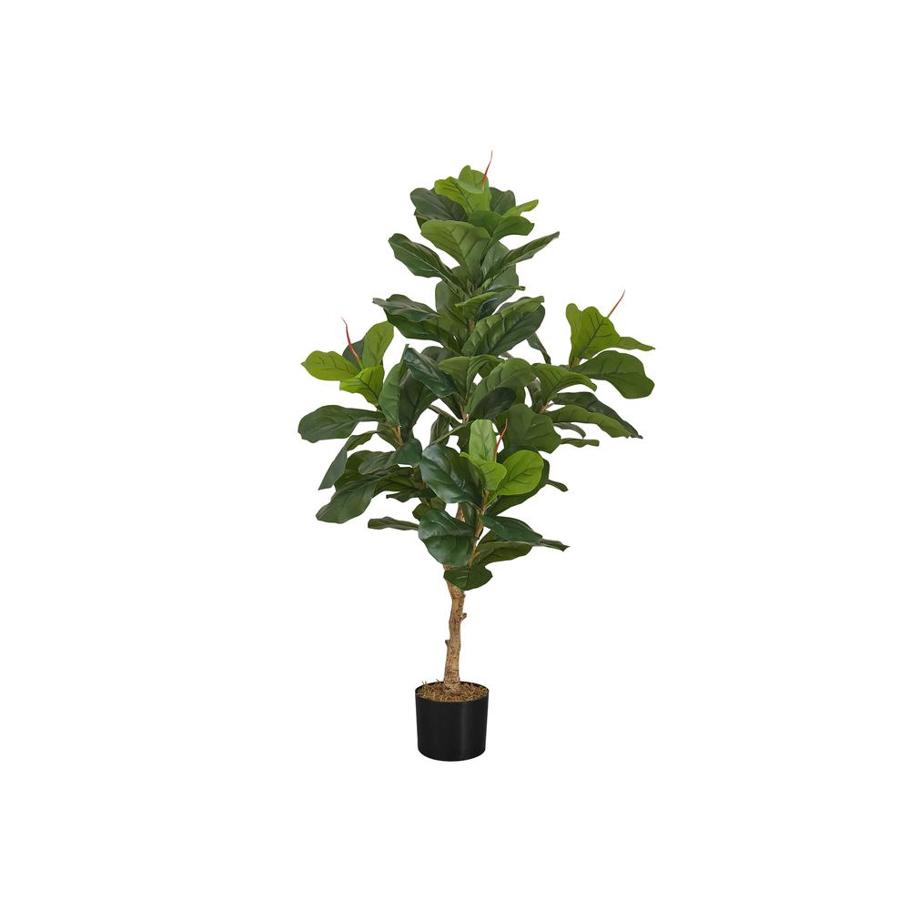 Artificial Plant, 47 Tall, Fiddle Tree, Indoor, Faux, Fake, Floor, Greenery