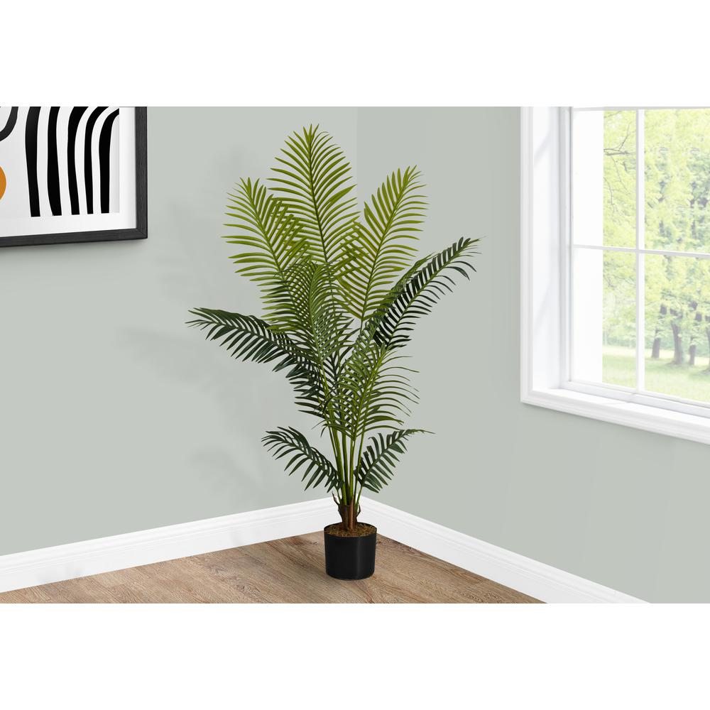 Artificial Plant, 57 Tall, Palm Tree, Indoor, Faux, Fake, Floor, Greenery