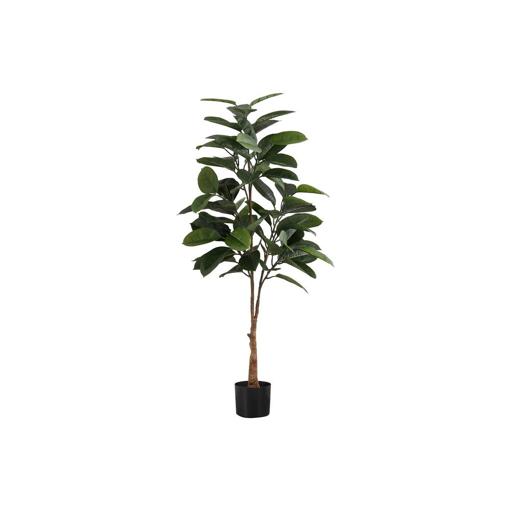 Artificial Plant, 52 Tall, Rubber Tree, Indoor, Faux, Fake, Floor, Greenery