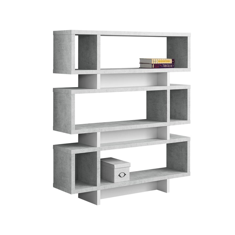 Bookshelf, Bookcase, Etagere, 4 Tier, 55H, Office, Bedroom