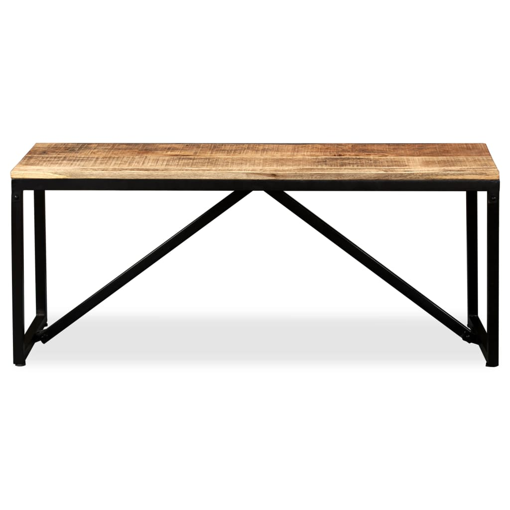 vidaXL Bench Solid Mango Wood 43.3"x13.8"x17.7"